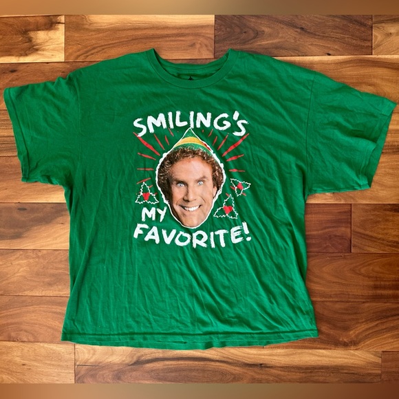 Elf Smiling’s My Favorite Holiday Christmas Tee size 2XL - Picture 1 of 2